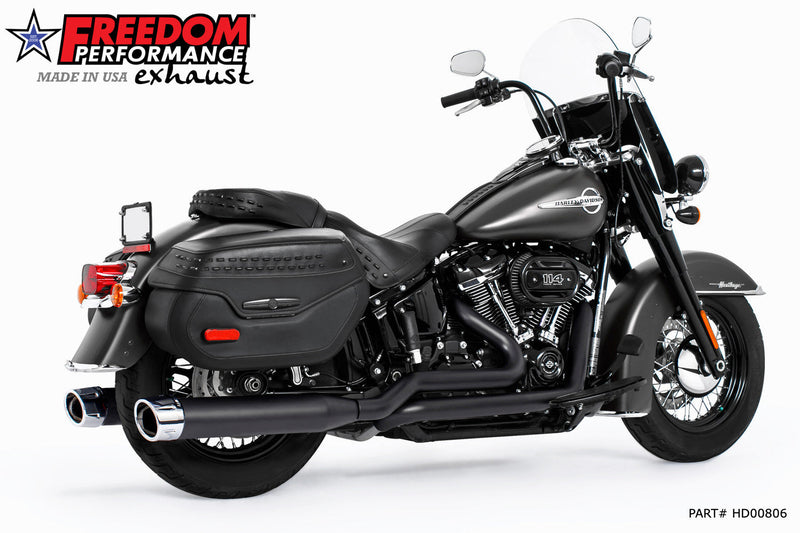 FREEDOM EXHAUST -  SOFTAIL RIGHT-SIDE TUCK & UNDER TRUE-DUAL FULL SYSTEM 2018-PRESENT
