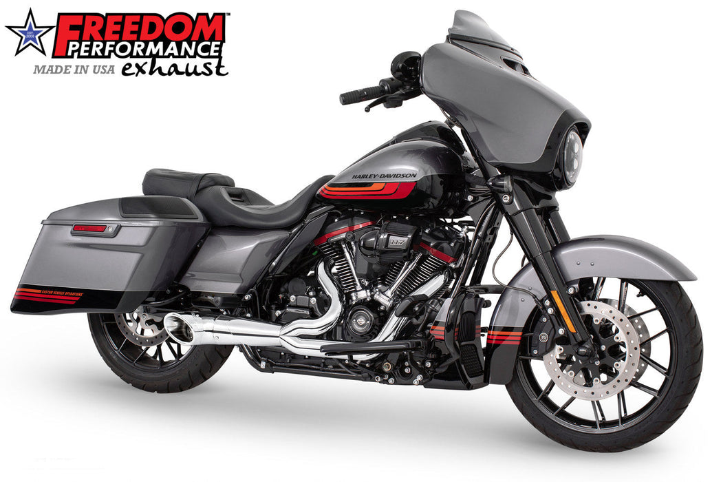 FREEDOM EXHAUST - TOURING 2-INTO-1 TURNOUT/SIDEDUMP FULL SYSTEM BUNDLE