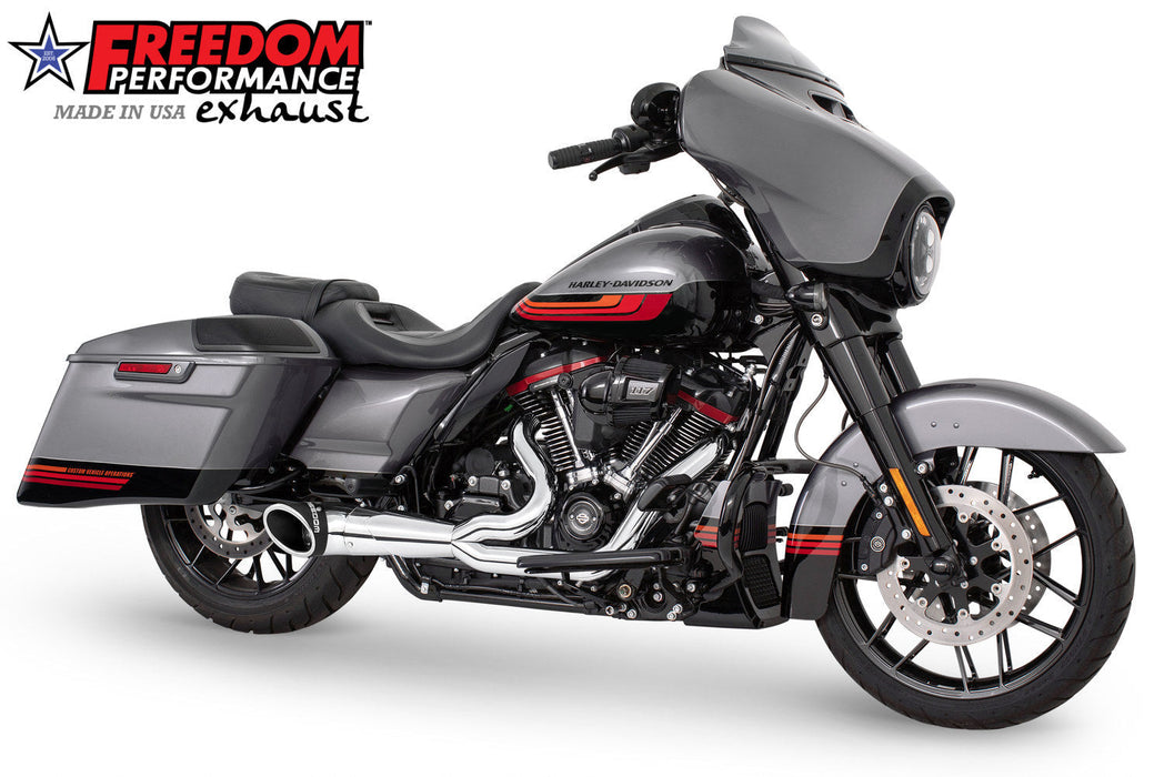 FREEDOM EXHAUST - TOURING 2-INTO-1 TURNOUT/SIDEDUMP FULL SYSTEM BUNDLE