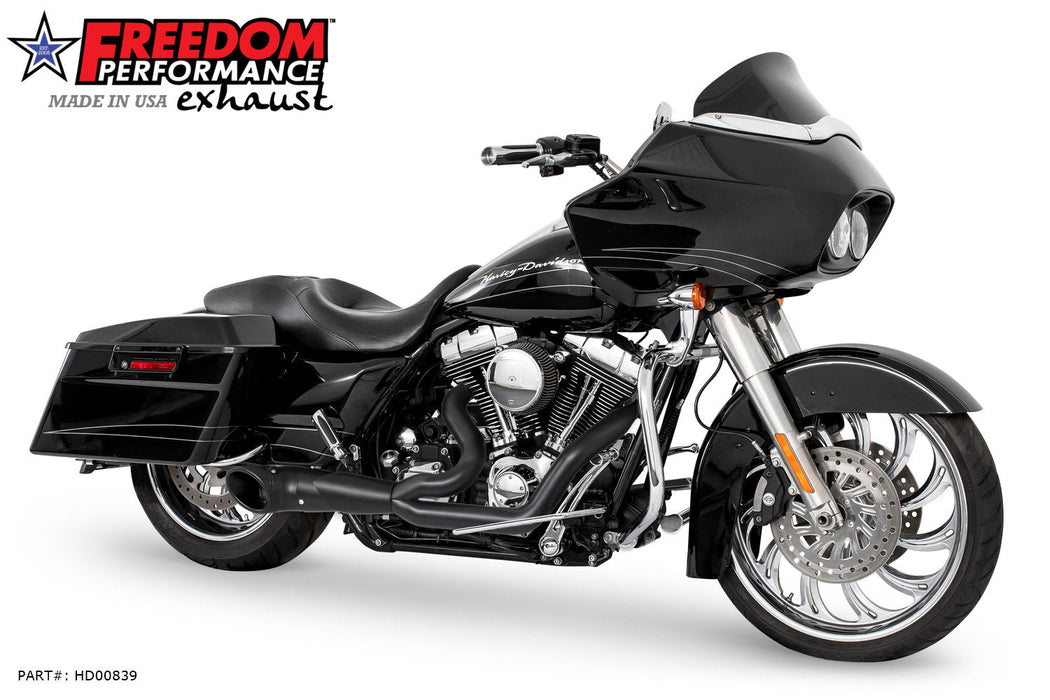 FREEDOM EXHAUST - TOURING 2-INTO-1 TURNOUT/SIDEDUMP FULL SYSTEM BUNDLE