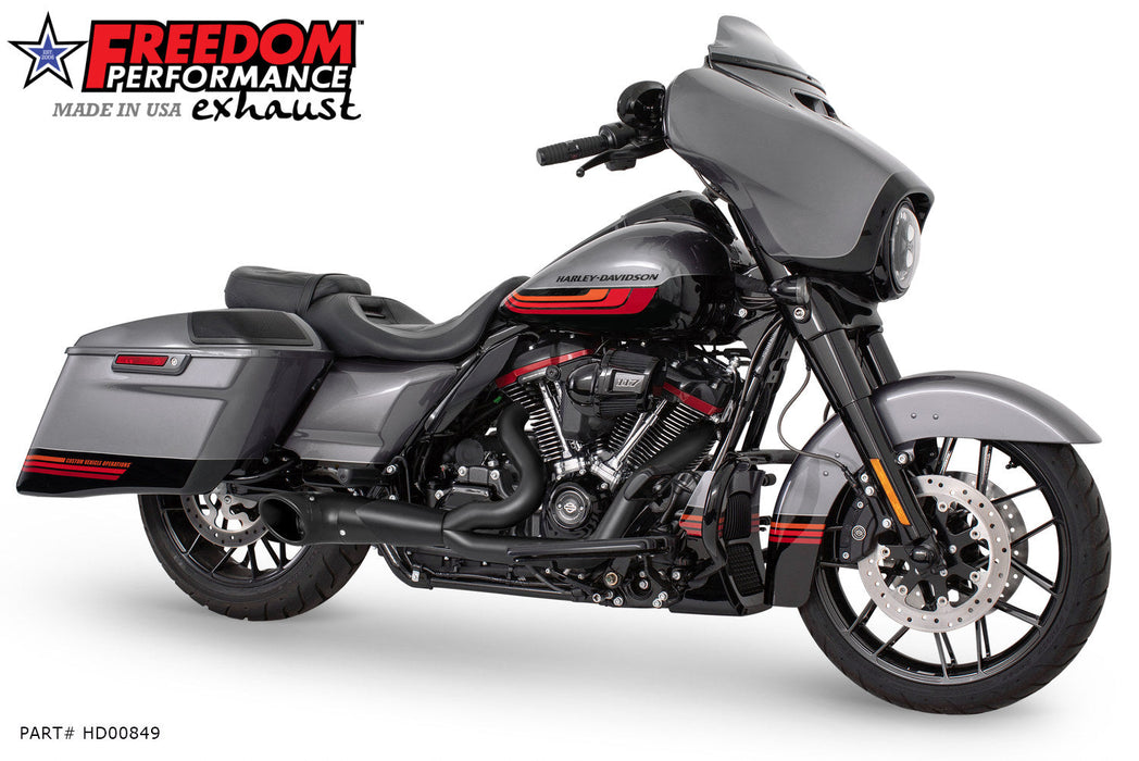 FREEDOM EXHAUST - TOURING 2-INTO-1 TURNOUT/SIDEDUMP FULL SYSTEM BUNDLE