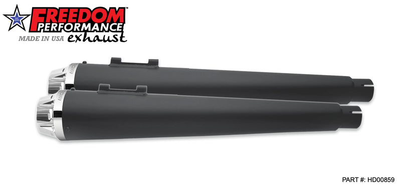 FREEDOM EXHAUST -  TOURING/TRIKE AMERICAN OUTLAW & COMBAT FLUTED 4.5" MEGAPHONE SLIP-ONS