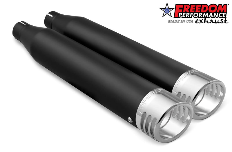 FREEDOM EXHAUST -  SOFTAIL/M8 WIDE TIRE STANDARD, LOW RIDER, SLIM, FAT BOY, BREAKOUT & STREET BOB 3.25" SLIP-ONS