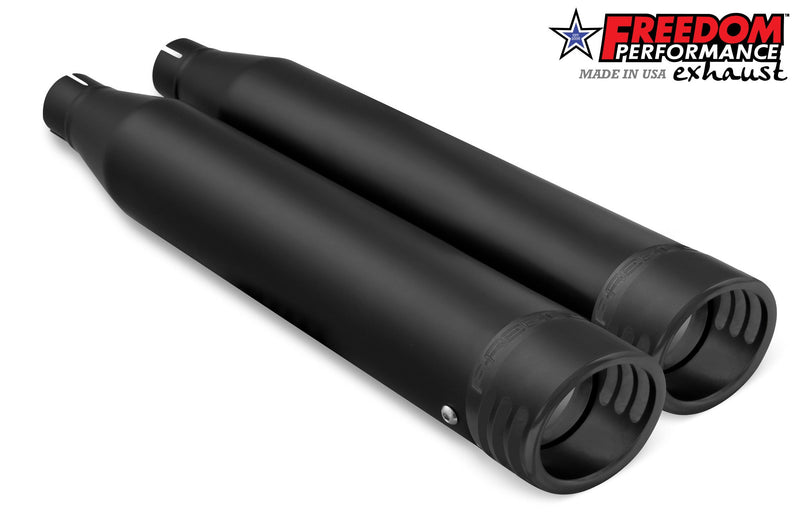 FREEDOM EXHAUST -  SOFTAIL/M8 WIDE TIRE STANDARD, LOW RIDER, SLIM, FAT BOY, BREAKOUT & STREET BOB 3.25" SLIP-ONS