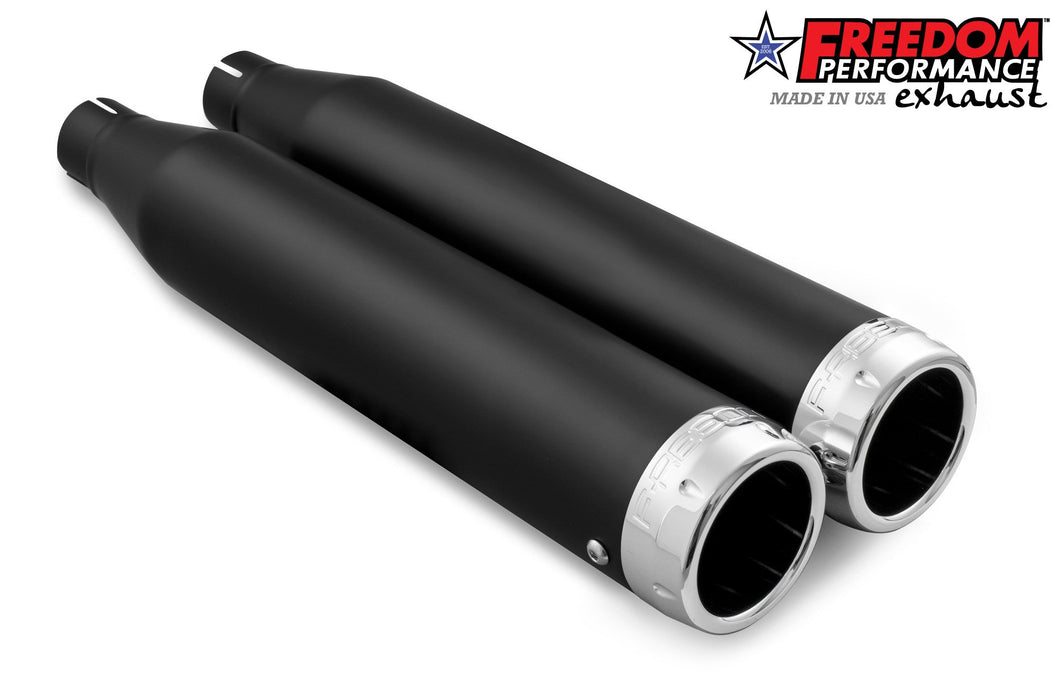 FREEDOM EXHAUST -  SOFTAIL/M8 WIDE TIRE STANDARD, LOW RIDER, SLIM, FAT BOY, BREAKOUT & STREET BOB 3.25" SLIP-ONS