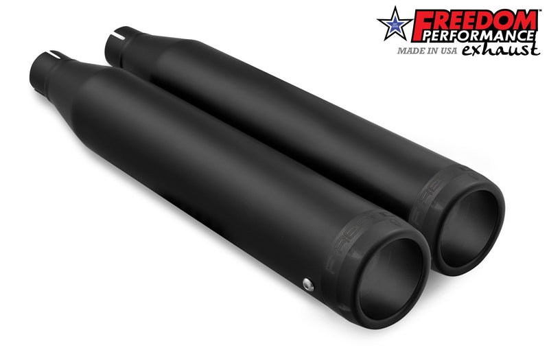 FREEDOM EXHAUST -  SOFTAIL/M8 WIDE TIRE STANDARD, LOW RIDER, SLIM, FAT BOY, BREAKOUT & STREET BOB 3.25" SLIP-ONS