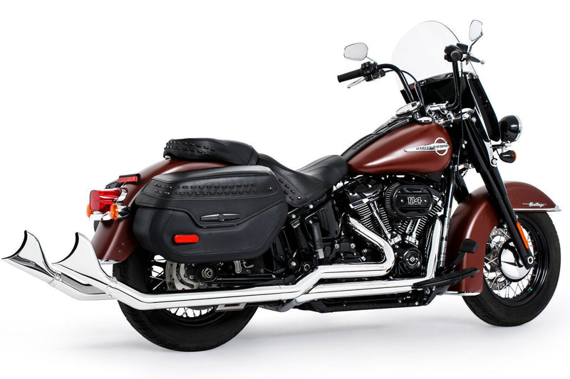 FREEDOM EXHAUST -  SOFTAIL 2.5" UPSWEPT TRUE-DUAL COMPLETE SYSTEM M8 ONLY *NOT FOR WIDE TIRE BIKES