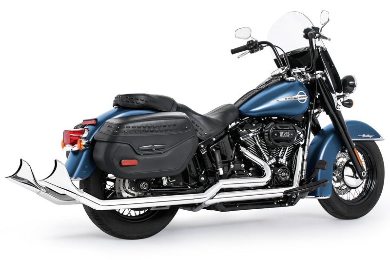 FREEDOM EXHAUST -  SOFTAIL 2.5" UPSWEPT TRUE-DUAL COMPLETE SYSTEM M8 ONLY *NOT FOR WIDE TIRE BIKES