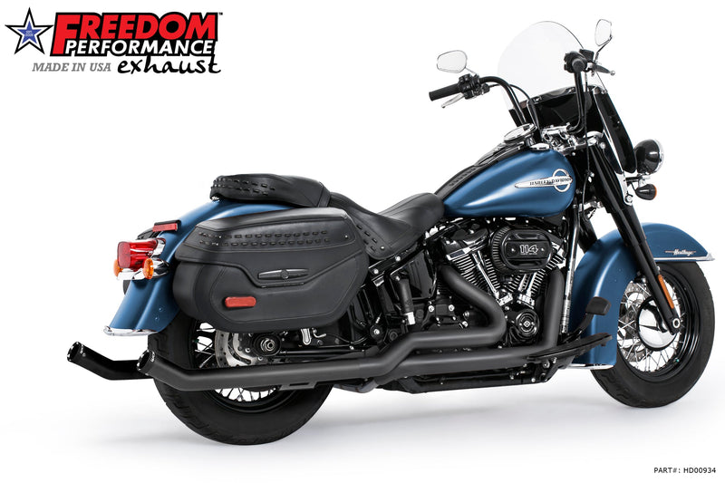 FREEDOM EXHAUST -  SOFTAIL 2.5" UPSWEPT TRUE-DUAL COMPLETE SYSTEM M8 ONLY *NOT FOR WIDE TIRE BIKES