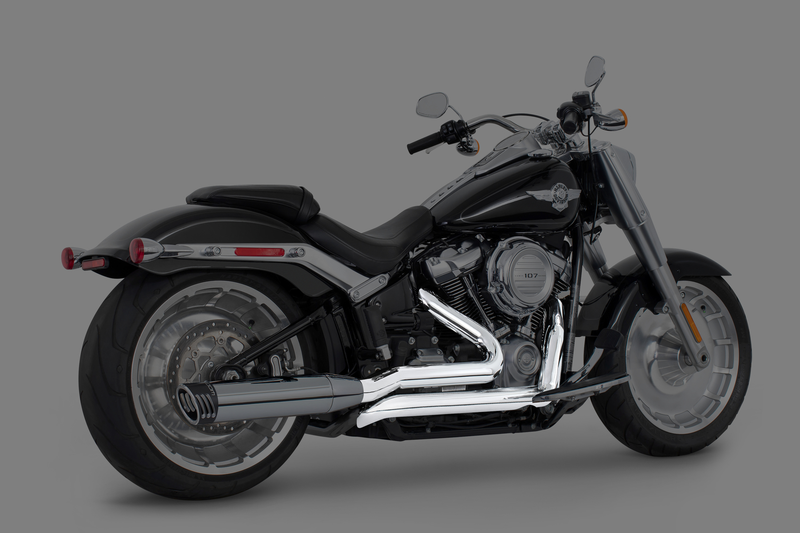FREEDOM EXHAUST -  SOFTAIL RIGHT SIDE TUCK & UNDER TRUE-DUAL HEADERS ONLY (M8 SOFTAILS ONLY)