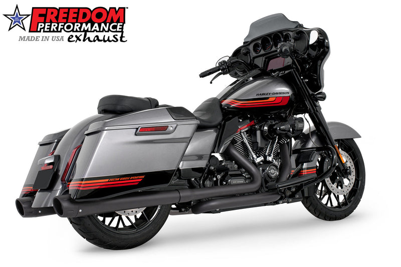 FREEDOM EXHAUST -  TOURING/TRIKE AMERICAN OUTLAW & COMBAT FLUTED 4.5" MEGAPHONE SLIP-ONS