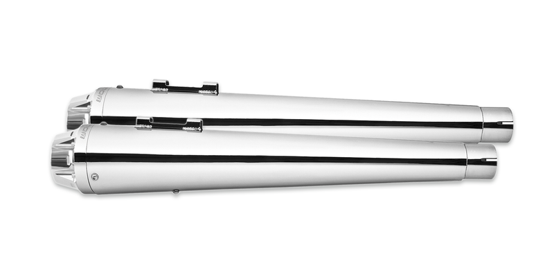 FREEDOM EXHAUST -  SOFTAIL M8 ONLY AMERICAN OUTLAW & COMBAT FLUTED 4.5" MEGAPHONE SLIP-ONS