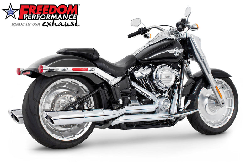 FREEDOM EXHAUST -  SOFTAIL/M8 FAT BOY BREAKOUT ONLY 4.5” TWO-STEP TUCK & UNDER FULL SYSTEM 2018-PRESENT
