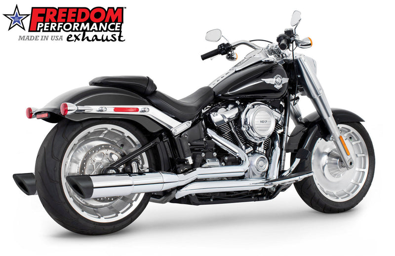 FREEDOM EXHAUST -  SOFTAIL/M8 FAT BOY BREAKOUT ONLY 4.5” TWO-STEP TUCK & UNDER FULL SYSTEM 2018-PRESENT