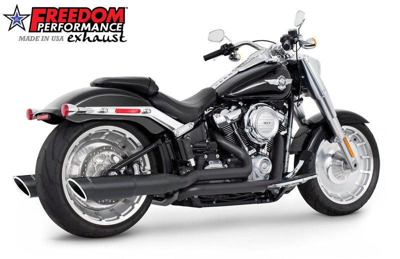 FREEDOM EXHAUST -  SOFTAIL/M8 FAT BOY BREAKOUT ONLY 4.5” TWO-STEP TUCK & UNDER FULL SYSTEM 2018-PRESENT