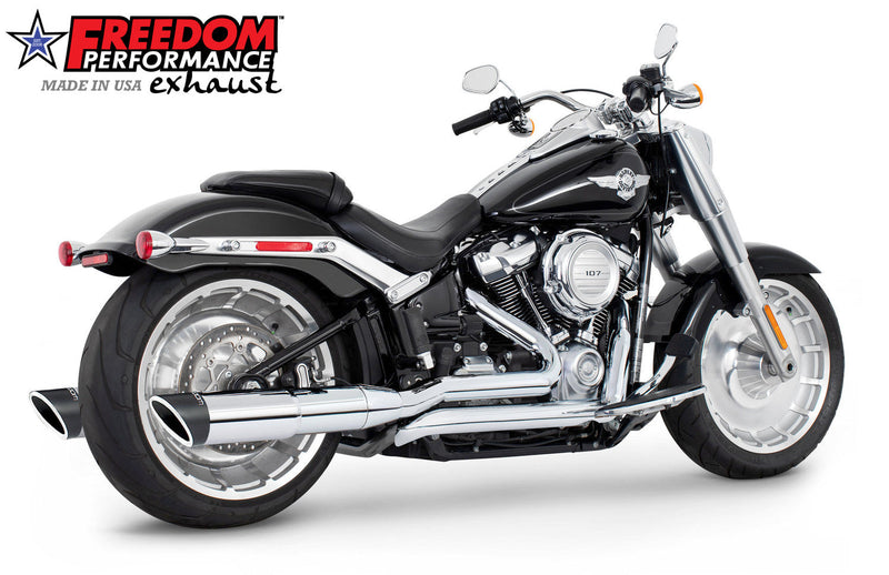 FREEDOM EXHAUST -  SOFTAIL/M8 FAT BOY BREAKOUT ONLY 4.5” TWO-STEP TUCK & UNDER FULL SYSTEM 2018-PRESENT