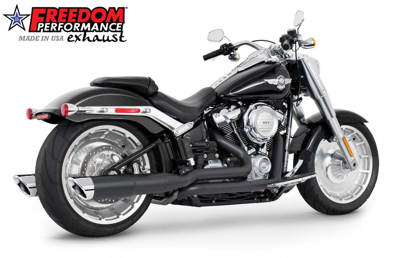 FREEDOM EXHAUST -  SOFTAIL/M8 FAT BOY BREAKOUT ONLY 4.5” TWO-STEP TUCK & UNDER FULL SYSTEM 2018-PRESENT
