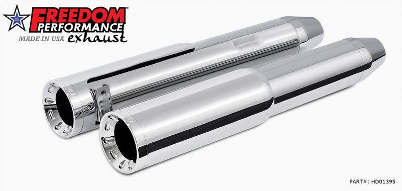 FREEDOM EXHAUST - 4.5" 2-STEP SLIP-ONS FOR TOURING