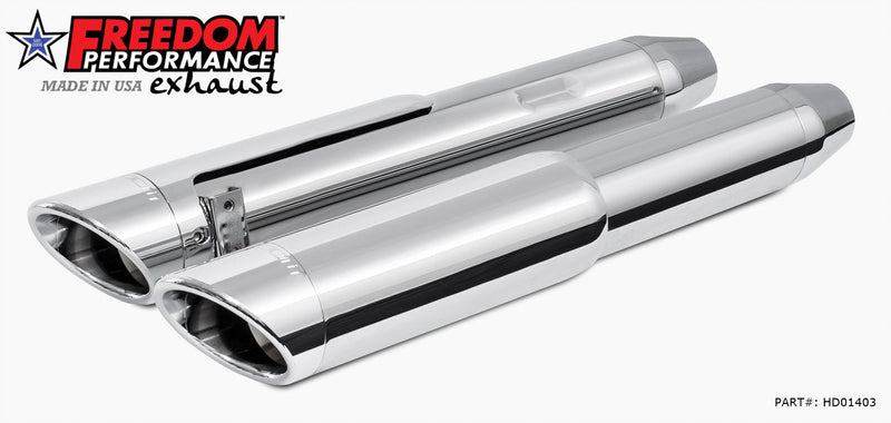 FREEDOM EXHAUST - 4.5" 2-STEP SLIP-ONS FOR TOURING