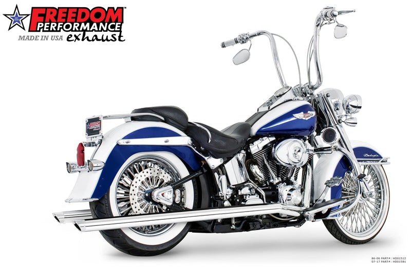 FREEDOM EXHAUST 2.5" CLASSIC TRUE-DUALS FULL SYSTEM - 1986-2017 SOFTAIL MODELS
