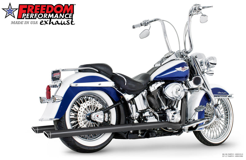 FREEDOM EXHAUST 2.5" CLASSIC TRUE-DUALS FULL SYSTEM - 1986-2017 SOFTAIL MODELS