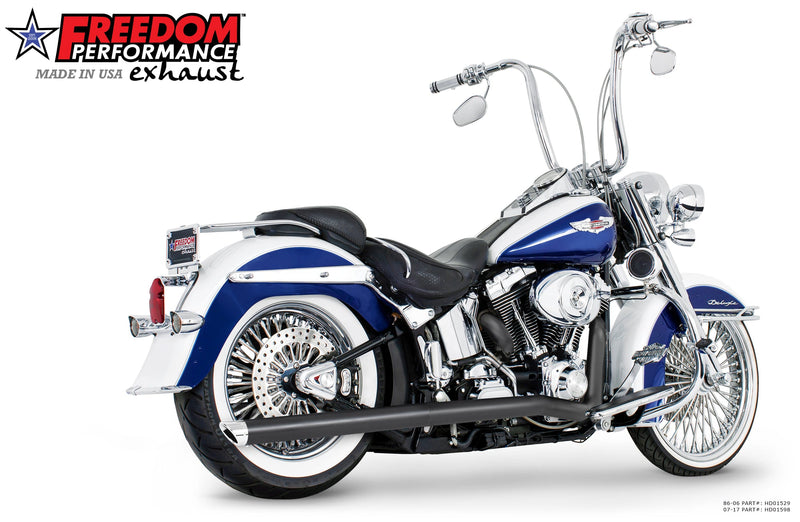 FREEDOM EXHAUST 2.5" CLASSIC TRUE-DUALS FULL SYSTEM - 1986-2017 SOFTAIL MODELS