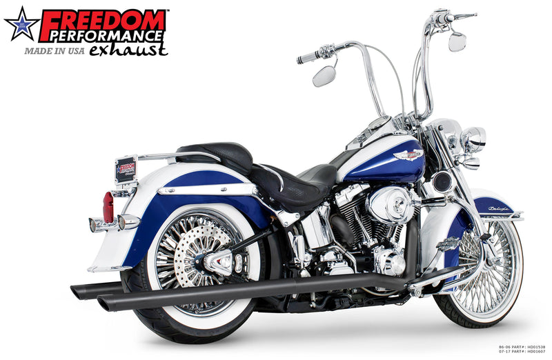 FREEDOM EXHAUST 2.5" CLASSIC TRUE-DUALS FULL SYSTEM - 1986-2017 SOFTAIL MODELS