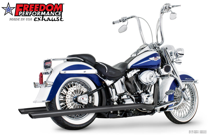 FREEDOM EXHAUST 2.5" CLASSIC TRUE-DUALS FULL SYSTEM - 1986-2017 SOFTAIL MODELS