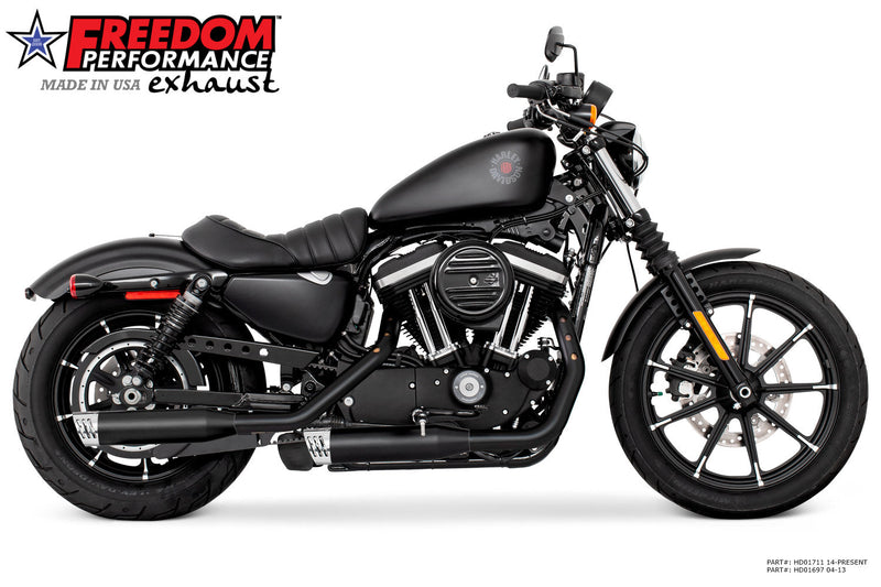FREEDOM EXHAUST -  SPORTSTER 3.25" SLIP-ONS 2004-PRESENT