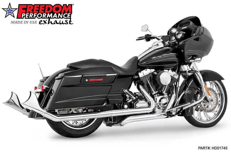 FREEDOM EXHAUST - TOURING/TRIKE UPSWEEPS 2.5" SLIP-ONS *FITS 95-16 YEARS ONLY*