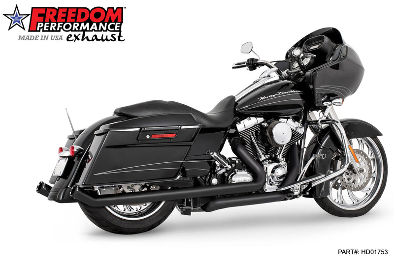 FREEDOM EXHAUST - TOURING/TRIKE UPSWEEPS 2.5" SLIP-ONS *FITS 95-16 YEARS ONLY*