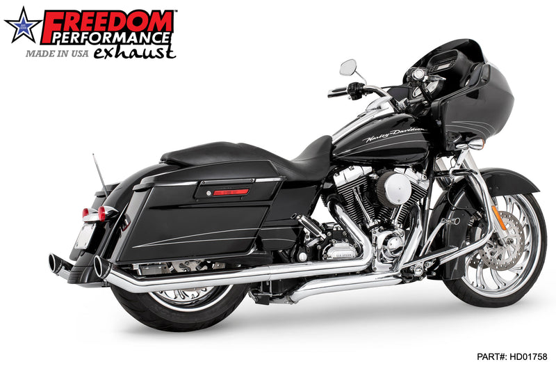 FREEDOM EXHAUST - TOURING/TRIKE UPSWEEPS 2.5" SLIP-ONS *FITS 95-16 YEARS ONLY*