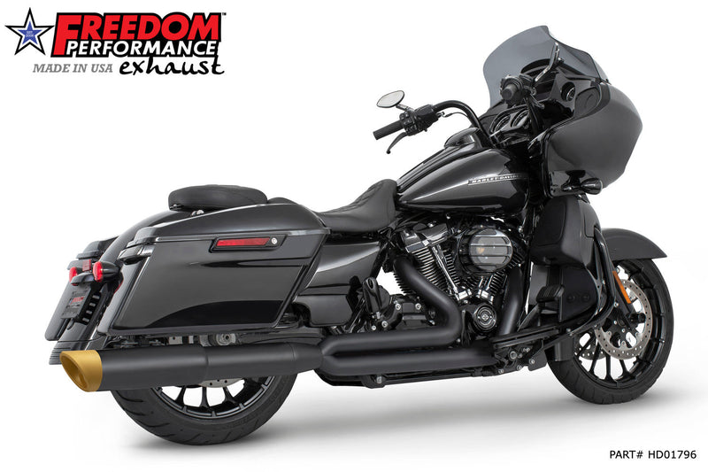 FREEDOM EXHAUST -  TOURING 4.5" 2 STEPPED UNION 2-INTO-1 RIGHT-SIDE ONLY 2017-PRESENT