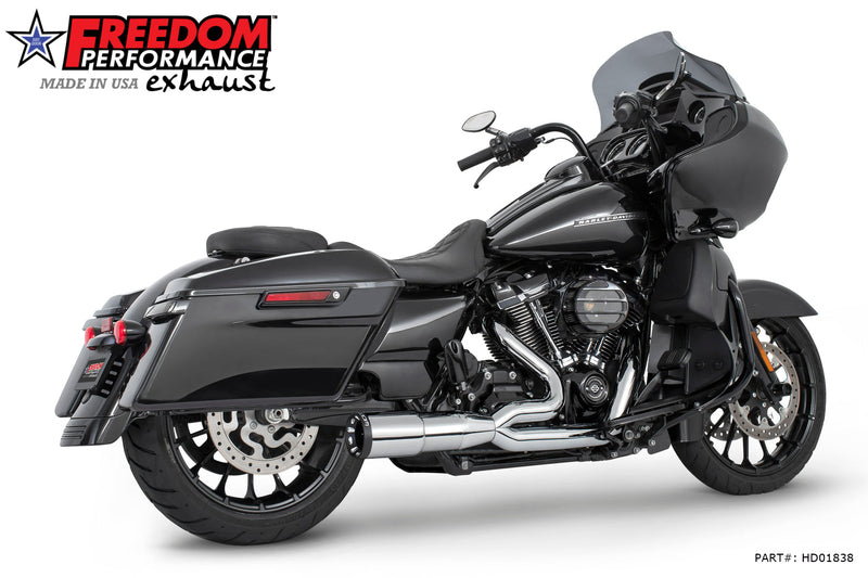 FREEDOM EXHAUST -  TOURING 4.5" 2 STEPPED SHORT UNION 2-INTO-1 RIGHT-SIDE ONLY 2017-PRESENT