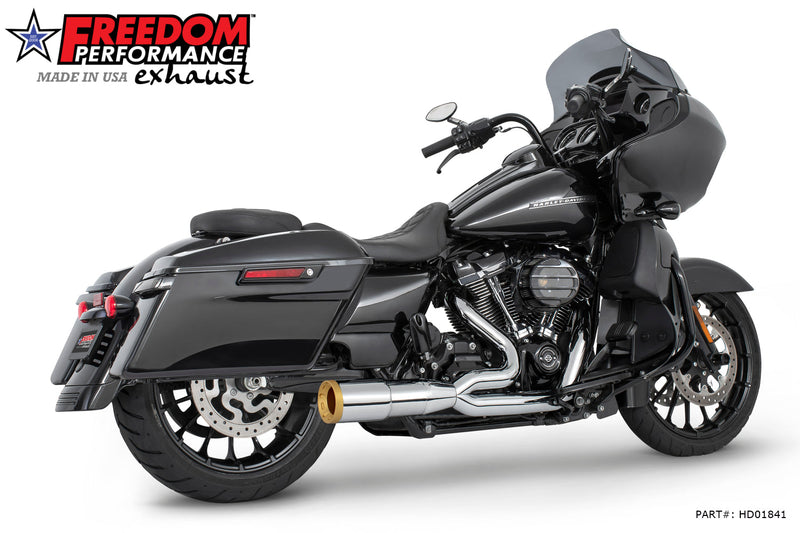 FREEDOM EXHAUST -  TOURING 4.5" 2 STEPPED SHORT UNION 2-INTO-1 RIGHT-SIDE ONLY 2017-PRESENT