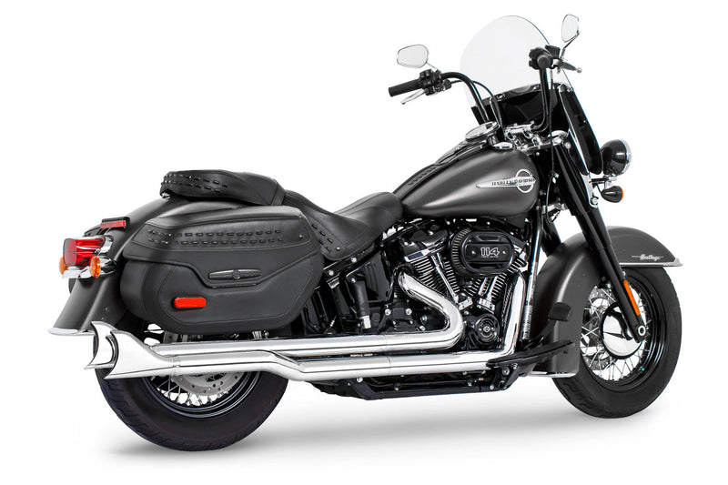 HARLEY SOFTAIL 2.5" RIGHT-SIDE STAGGERED TRUE-DUAL COMPLETE SYSTEM M8 ONLY