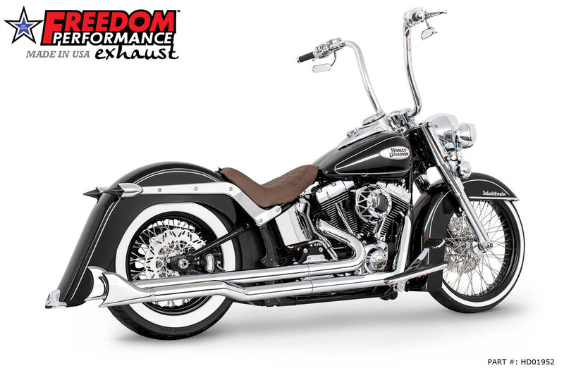 FREEDOM EXHAUST -  SOFTAIL 2.5" RIGHT-SIDE STAGGERED TRUE-DUAL COMPLETE SYSTEM