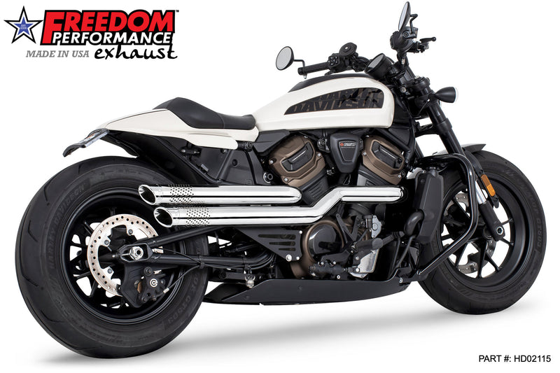 FREEDOM EXHAUST -  SPORTSTER S "NEW 2023" INDEPENDENCE "PERFORATED" HIGH Fits 2021 to Present
