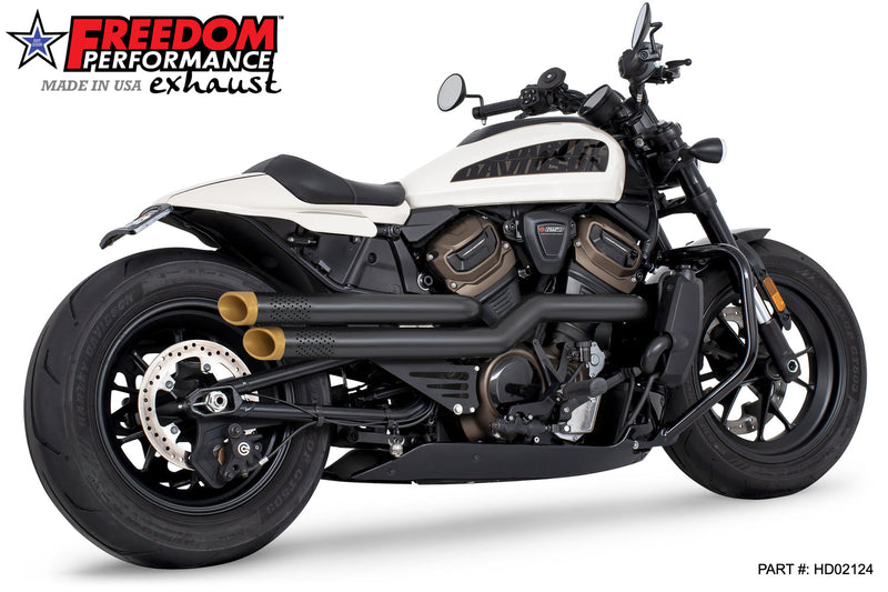 FREEDOM EXHAUST -  SPORTSTER S "NEW 2023" INDEPENDENCE "PERFORATED" HIGH Fits 2021 to Present