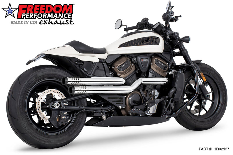 FREEDOM EXHAUST -  SPORTSTER S "NEW 2023" INDEPENDENCE "PERFORATED" HIGH Fits 2021 to Present