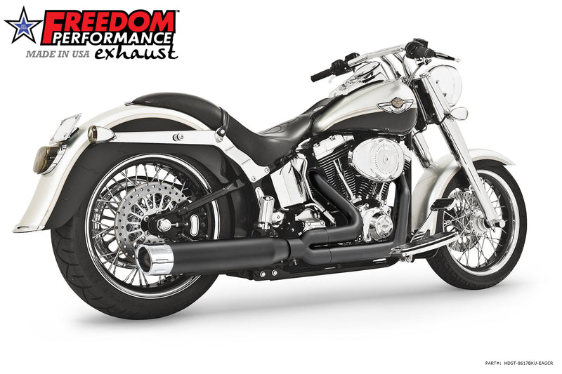 HARLEY SOFTAIL ROCKER & BREAKOUT 4" UNION 2-INTO-1 RIGHT-SIDE ONLY 2007-2017