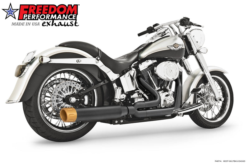 HARLEY SOFTAIL ROCKER & BREAKOUT 4" UNION 2-INTO-1 RIGHT-SIDE ONLY 2007-2017