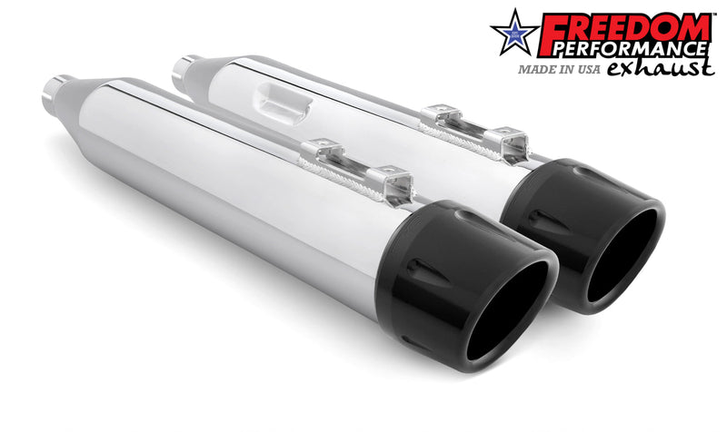 HARLEY FREE WHEELER 4" SLIP-ONS WITH 4.5" END-CAP Bundle