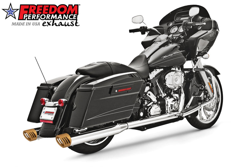 HARLEY TOURING 4" 5 STEPPED RACING COMPLETE TRUE DUAL SYSTEM 1995-2016