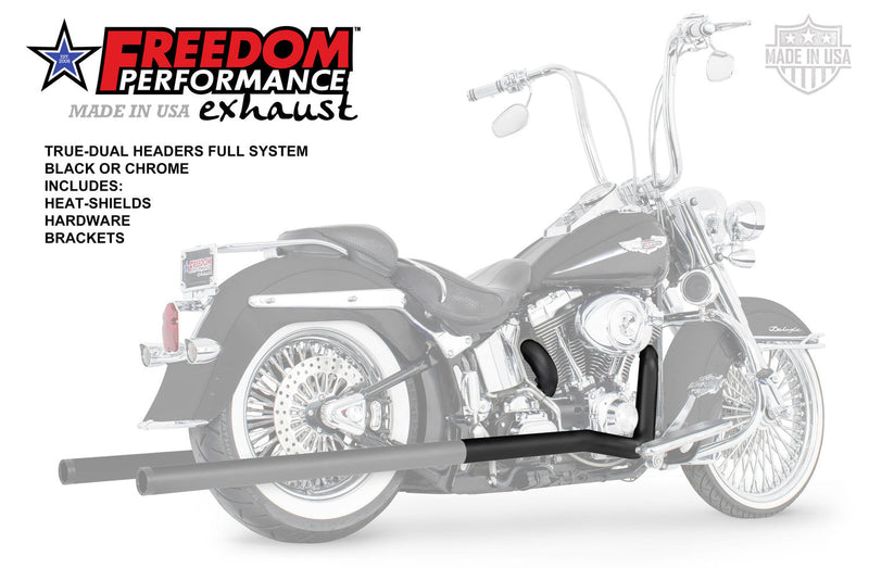 FREEDOM EXHAUST - SOFTAIL CLASSIC TRUE-DUAL HEADERS ONLY