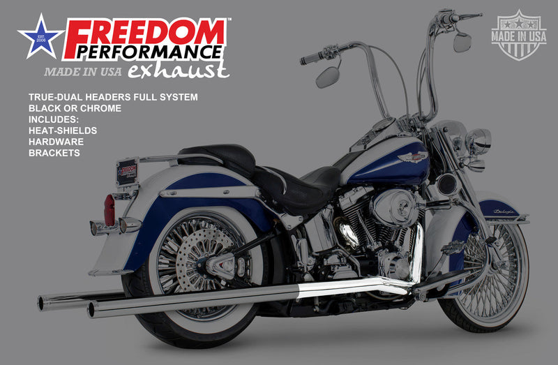 FREEDOM EXHAUST - SOFTAIL CLASSIC TRUE-DUAL HEADERS ONLY