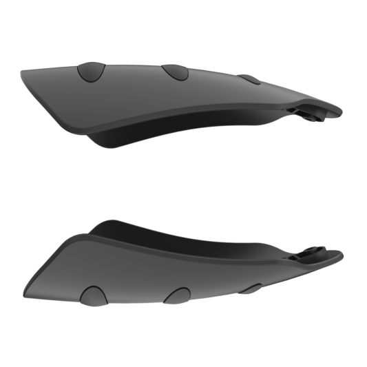 ADVANBLACK Hand Guard for Harley Motorcycles - Unpainted