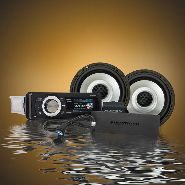 AQUATIC AV Ultra RGB & Stereo Plus Kit for Harley 98-13