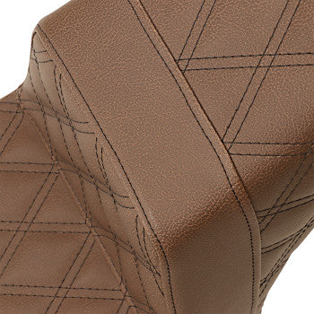 SADDLEMEN Step-Up Seat - Full Lattice Stitch - Brown - Scout '18-'24