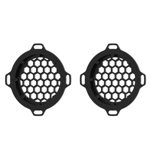 ADVANBLACK x XBS Customs HEX Speaker Grills For 2013 down Electra Glide / Street Glide Inner Fairing - Unpainted